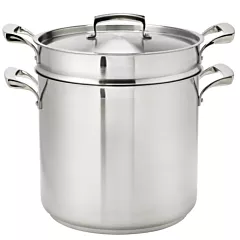 Thermalloy 20 Qt Pasta Cooker 3 Piece Set - Stainless Steel