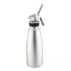 Brown 1 Qt Bottle For Whip Cream Dispensers, Stainless Steel