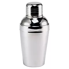 Browne 8 Oz Bar Cocktail Shaker Set, 3 Piece, Stainless Steel