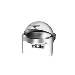 Browne 7 Qt Rondo Chafing Dish, Stainless Steel, 22.5
