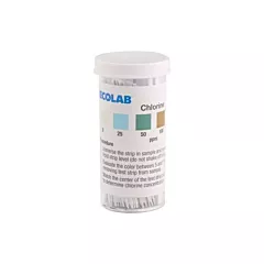 Ecolab Sanitizer Test Strips, Chlorine -92682250