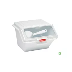 Rubbermaid ProSave Safety Storage Bin, 40 Cup, White - FG9G6