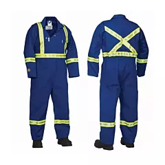 Fire Zero® Flame Resistant Treated Coverall, Blue, Regular Fit