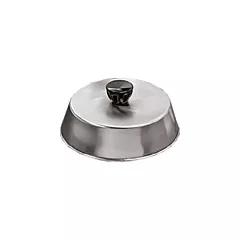 American metalcraft basting cover w/ noir knob, stainless s
