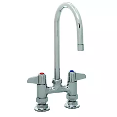 T&S Brass Equip Deck Mount Swivel Faucet, 4
