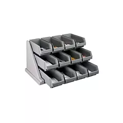 Cambro organizer rack, 12 bins, noir - 12rs12110 025/12rs12