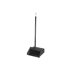 Carlisle Duo-Pan Upright Dustpan w/ Metal Handle, Black, 12
