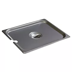Carlisle DuraPan 1/2 Size Slotted Steam Table Pan Cover, Stainless Steel(607120CS)