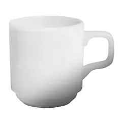 Cameo 10 Oz Stackable Coffee Mug, White, 36/Case(610-6087C)