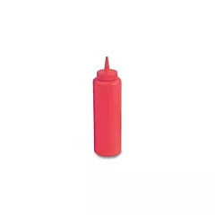 Vollrath slim profile squeeze dispenser, red, 12 oz - 52064