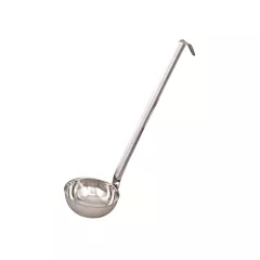 Browne optima stainless steel one-piece ladle, 0.5 oz, 10