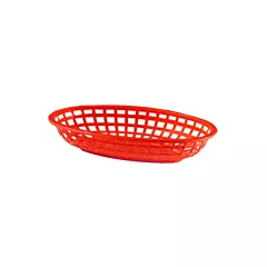 Get oval baskets, red, 9.5
