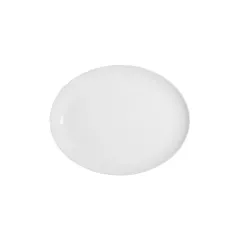 Continental polaris plain white coupe oval platter, 12