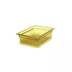 Cambro high heat h-pan, amber, 1/2 size 6