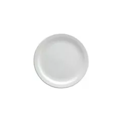 Oneida bright white narrow rim plate, white, 9.5