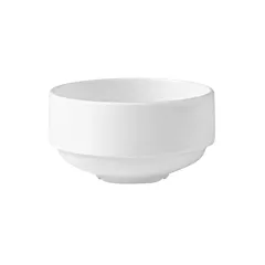 Steelite Monaco Unhandled Soup Cup, White, 10 oz 3DZ - 9001C