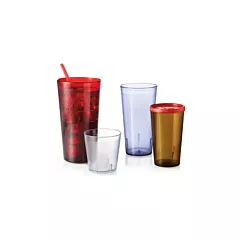 GET 5 Oz Textured Plastic Tumbler, Blue(6605-1-2-BL)