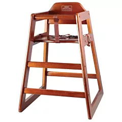 Winco CHH-104 Wooden High Chair, Walnut