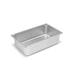Browne stainless steel perforated ice well, full size, 6