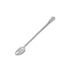 Browne Stainless Steel Extra Long Handle Perforated Spoon, 2