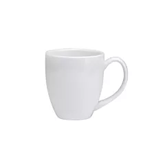 Oneida Bright White Porcelain Euro Mug, White, 12 oz 3DZ - F