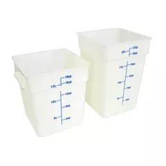 Nella 4 Qt Square Food Storage Container, White