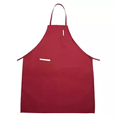 Winco Full Length Bib Apron with Pockets, Red(BA-PRD)