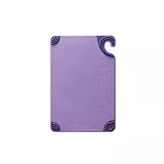 San jamar saf-t-grip cutting board, purple, 6