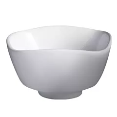 Cameo 14 Oz Square Bowl, White 48/Case(710-54A)