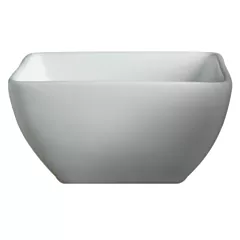 Cameo 38 Oz Square Bowl, White, 18 /Case(710-74)