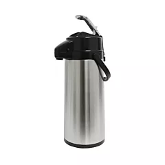Omcan 2.2 Litre Airpot with Lever, Glass Liner and Stainless Steel Housing