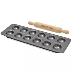 Vitantonio Non Stick Ravioli Tray with Rolling Pin(76/12)