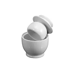 BIA Porcelain Butter Crock, White, 3.75