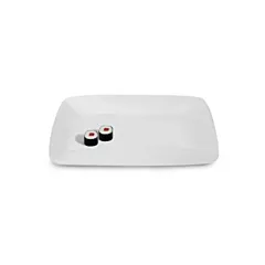 BIA Porcelain Rectangular Plate, White, 9.5