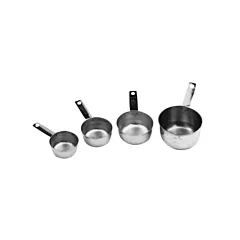 Johnson & Rose 4 Piece Measuring Cup Set, Stainless Steel(7329)
