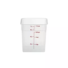Cambro CamSquare, Translucent, 8 qt - 8SFSPP190 025/8sfspp19
