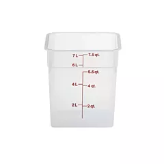 Cambro CamSquare, Poly White, 8 qt - 8SFSP148 025/8sfsp148