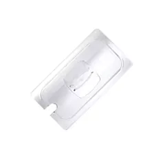 Cambro camwear notched pan cover w/handle, clear, 1/9 size -