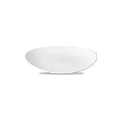 Churchill oval coupe plate, white, 12.5