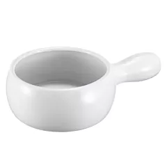 Browne 16 Oz Onion Soup Bowl with Handle, White