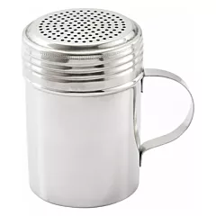 Winco 10 Oz Dredger with Handle, Stainless Steel