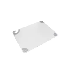 San Jamar Saf-T-Grip Cutting Board, White, 15'' x 20'' - CBG