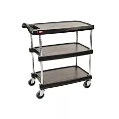 Metro Utility Cart, Black, 18-5/16W x 31-1/2L x 35-1/2H - MY