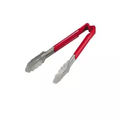 Vollrath Kool-Touch One-Piece Tongs, Red, 9.5