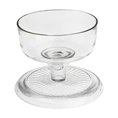 Anchor Hocking Canton Glass Cake Stand with Cover