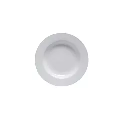 Steelite varick cafe porcelain rim pasta bowl, white, 13 oz