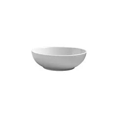 Steelite Varick Cafe Porcelain Cereal Bowl, White, 16 oz - 6