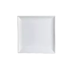 Steelite Varick Cafe Porcelain Square Plate, White, 10