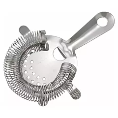 Winco 4 Prong Bar Strainer, Stainless Steel