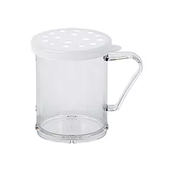 Cambro camwear shaker/dredger w/ coarse couvercle, white, 10 oz -